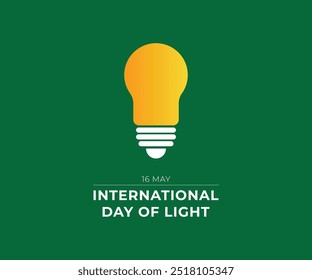 International Day of light design vector