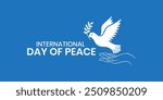 International Day of Living Together in Peace banner template vector illustration. World Peace Day. International Day of Peace. World Science Day for Peace and Development, No war concept