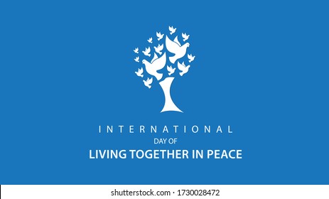 International Day of Living Together in Peace. Vector illustration