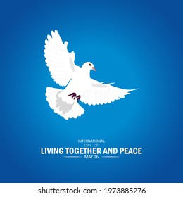 International Day of Living Together in Peace ,Vector Illustration.