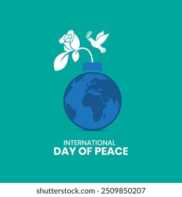 International Day of Living Together in Peace banner template vector illustration. World Peace Day. International Day of Peace. World Science Day for Peace and Development, No war concept