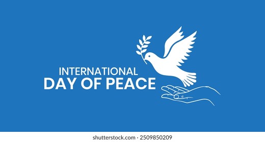 International Day of Living Together in Peace banner template vector illustration. World Peace Day. International Day of Peace. World Science Day for Peace and Development, No war concept