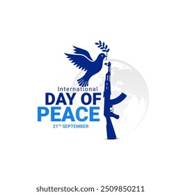 International Day of Living Together in Peace banner template vector illustration. World Peace Day. International Day of Peace. World Science Day for Peace and Development, No war concept