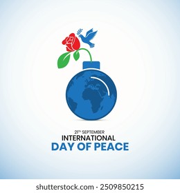 International Day of Living Together in Peace banner template vector illustration. World Peace Day. International Day of Peace. World Science Day for Peace and Development, No war concept