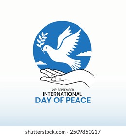 International Day of Living Together in Peace banner template vector illustration. World Peace Day. International Day of Peace. World Science Day for Peace and Development, No war concept