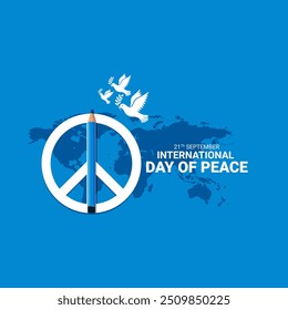 International Day of Living Together in Peace banner template vector illustration. World Peace Day. International Day of Peace. World Science Day for Peace and Development, No war concept