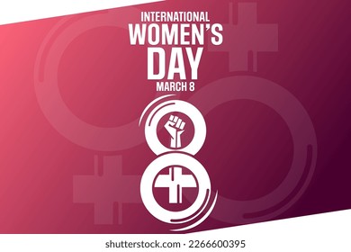 International Women’s Day. March 8. Vector illustration. Holiday poster