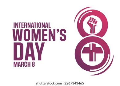 International Women’s Day. March 8. Vector illustration. Holiday poster