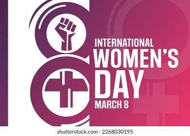 International Women’s Day. March 8. Vector illustration. Holiday poster
