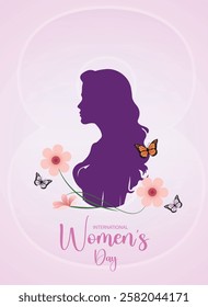 International Women’s Day March 8 vector poster