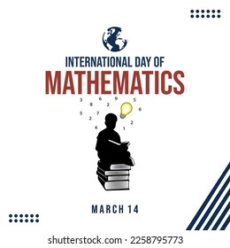 International Day of Mathematics. March 14. Children and book