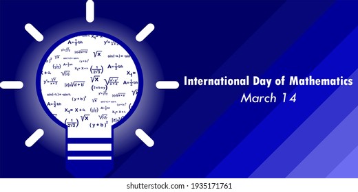 International Day Of Mathematics Vector Illustration - Education Concept