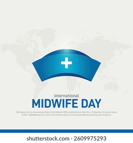 international day of the midwife creative banner, poster, social media post, postcard, background, backdrop, greetings card, web banner, cover design etc. international midwife day.