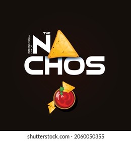 International Day of the Nacho. dark background