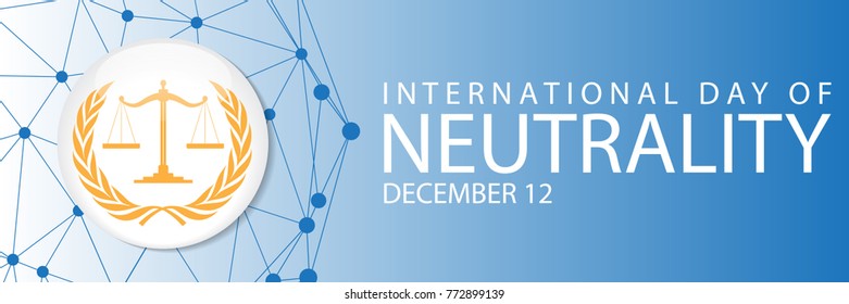 International Day Neutrality Background Stock Vector (Royalty Free