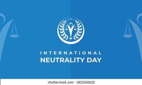 International Day of Neutrality. Vector illustration