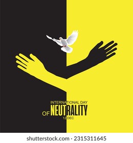 International Day of Neutrality. Vector illustration
