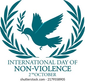 International Day of Non Violence Poster illustration