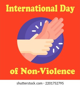 Día Internacional de la No Violencia Ilustración