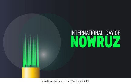 International Day of Nowruz . This holiday-themed design is perfect for backgrounds, banners, greeting cards, posters with text inscription, and social media posts. Vector illustration.