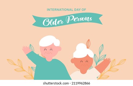 International Day Of Older Persons, Elderly Background Illustration