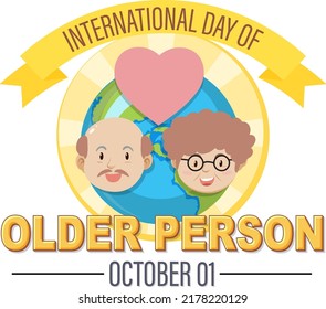 International Day for Older Persons Poster illustration