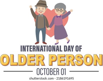 International Day for Older Persons Poster illustration