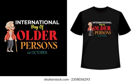 International day of older persons with red white black