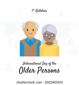  International Day of the older Persons , Vector illustration design.