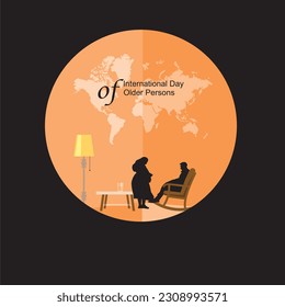 International Day of Older Persons Vector Illustration