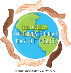 International Day of Peace Banner Design illustration
