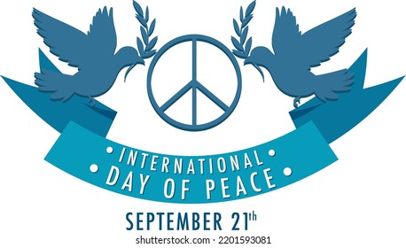 International Day of Peace Banner Design illustration