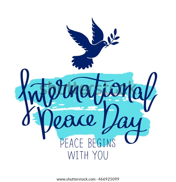 International Day Peace Peace Begins You Stock Vector (Royalty Free ...