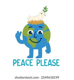 International Day of Peace. Concept of love, peace and kindness.