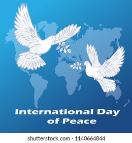 International Day Peace Illustration Dove Peace Stock Vector (royalty 