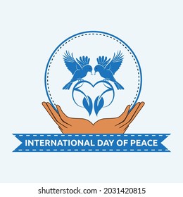International day of peace logo design art for the cover banner
