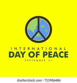 International Day of Peace Logo Vector Template Design