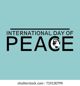 International Day of Peace Logo Vector Template Design