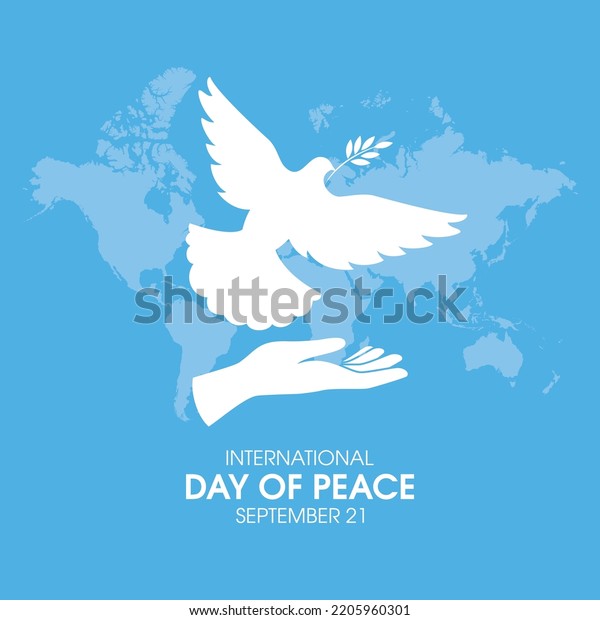 International Day Peace On 21 September Stock Vector (Royalty Free