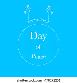 International Day of Peace. International Peace Day poster. vector illustration