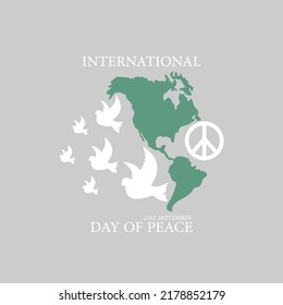 
Afiche del Día Internacional de la Paz - Imagen vectorial