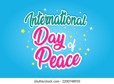 international day of peace text effect