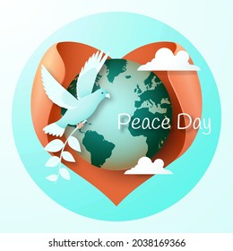 International Day of Peace. Vector 3D illustration.