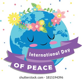 International Day of Peace Vector Design Logo