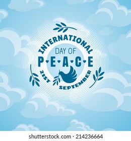 International Day of Peace vector illustration