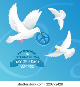 International Day of Peace vector illustration