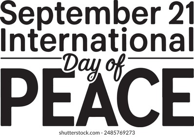 international day of peace vector illustration