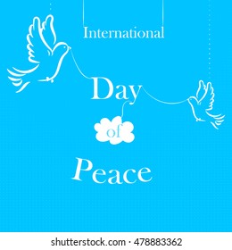 International Day of Peace vector illustration. world peace day.