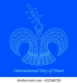 International Day of Peace vector illustration