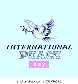 International Day of Peace vector illustration